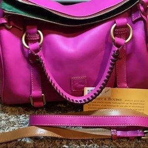 RARE VIOLET FLORENTINE SMALL SATCHEL